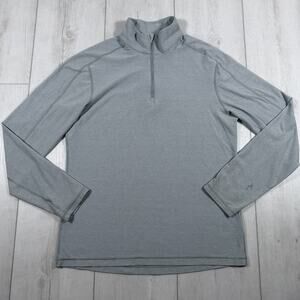 Lululemon Surge Warm 1/2 Zip Pullover Heathered Gray Mens Size Large Running
